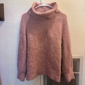 Nine West Soft Pink Cowl Neck Sweater